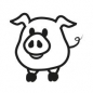 Mobile Preview: Ministempel Siggi Schwein