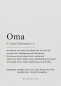 Preview: Wolkenbilder Postkarte „OMA DEFINITION“