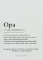 Preview: Wolkenbilder Postkarte „OPA DEFINITION“