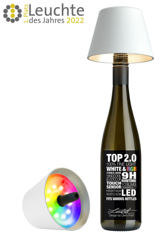 Sompex RGB-Akku Leuchte LED - Top 2.0 - Weiß