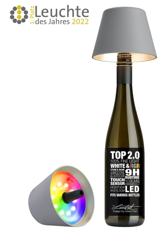 Sompex RGB-Akku Leuchte LED - Top 2.0 - Grau
