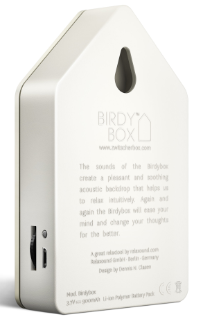 BIRDYBOX - Die Zwitscherbox Classic - White Jesmonite