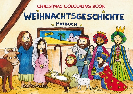 Weihnachtsgeschichte - Malbuch