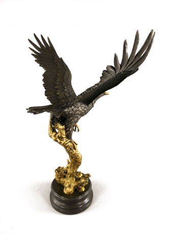 Bronze Figur Adler - 80 cm