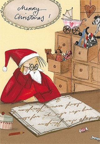 Silke Leffler - Weihnachtsdoppelkarte "Merry Christmas!"