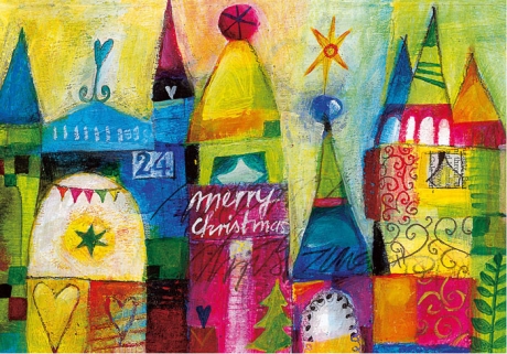 Ute Wittmann - Weihnachtsdoppelkarte "Merry Christmas"