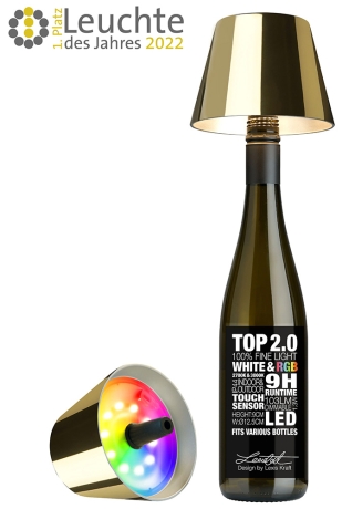 Sompex RGB-Akku Leuchte LED - Top 2.0 - Gold