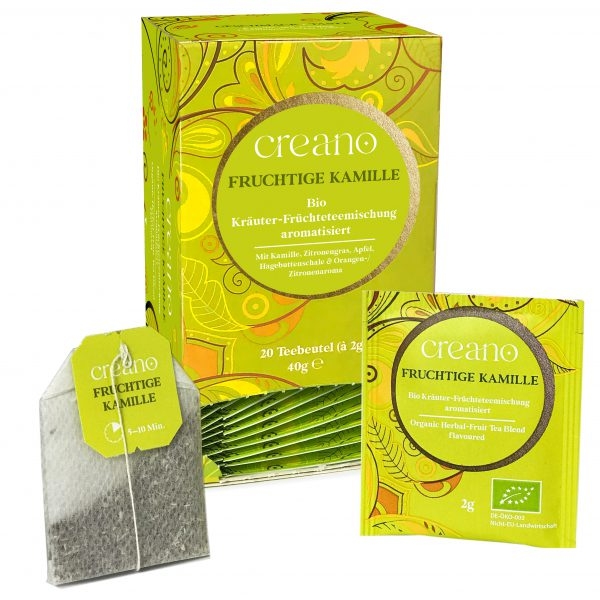 Creano Bio-Kräuter- Tee - Fruchtige Kamille