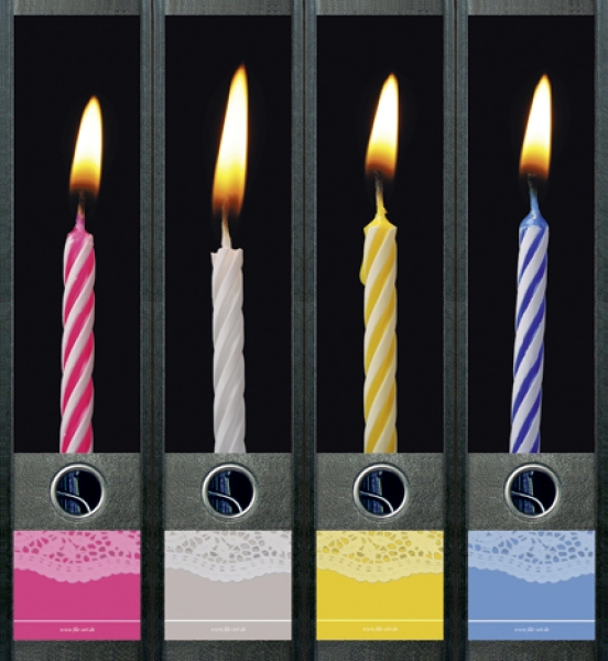 File Art Ordnerrücken  - Birthday Candles