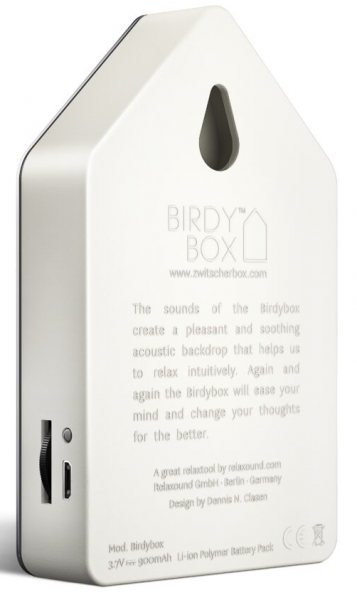BIRDYBOX - Die Zwitscherbox Classic - Stainless Steel