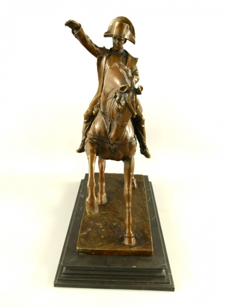 Bronze Figur Napoleon auf Pferd - 62 cm