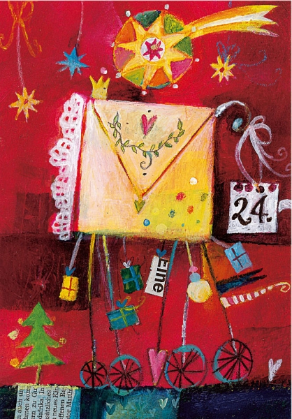 Ute Wittmann - Weihnachtsdoppelkarte "Weihnachtsbrief"