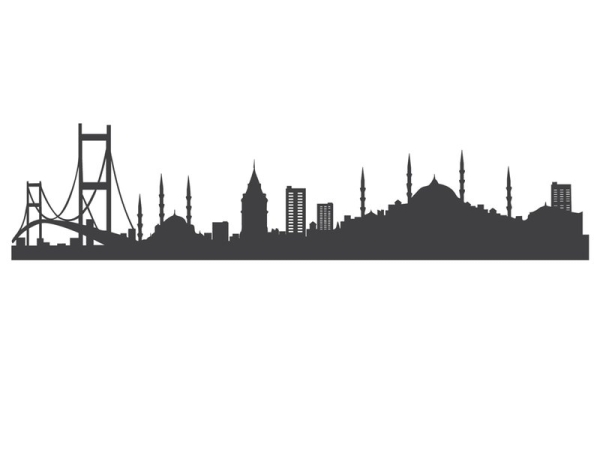 City - Sticker Wandtattoo - ISTANBUL