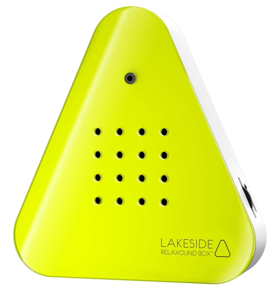 Lakesidebox---Zwitscherbox-inkl--Saugnapf---Neon-Gelb