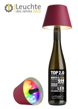 Sompex RGB-Akku Leuchte LED - Top 2.0 - Bordeaux