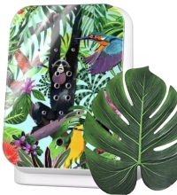 NEU - Zwitscherbox Junglebox - Tropic inkl. Palmenblatt