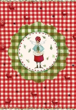 Silke Leffler Doppelkarte mit Weihnachts - Duftanhänger Zimt